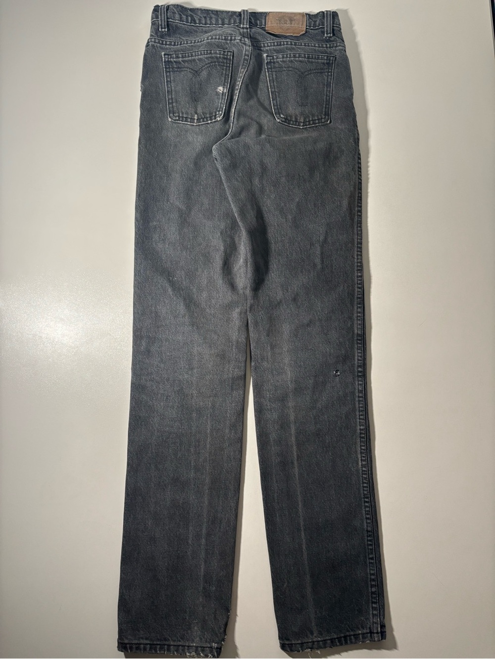 Vintage 80-90s Gwg mens black/Charcoal Straight-Leg cowboy western Jeans